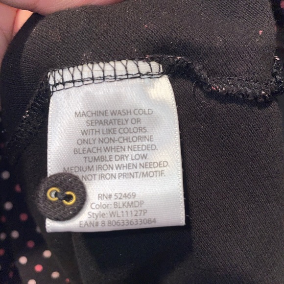 Ladies XL Navy Collared WHITE STAG Shirt w/Pink & White Polkadots - Picture 7 of 7